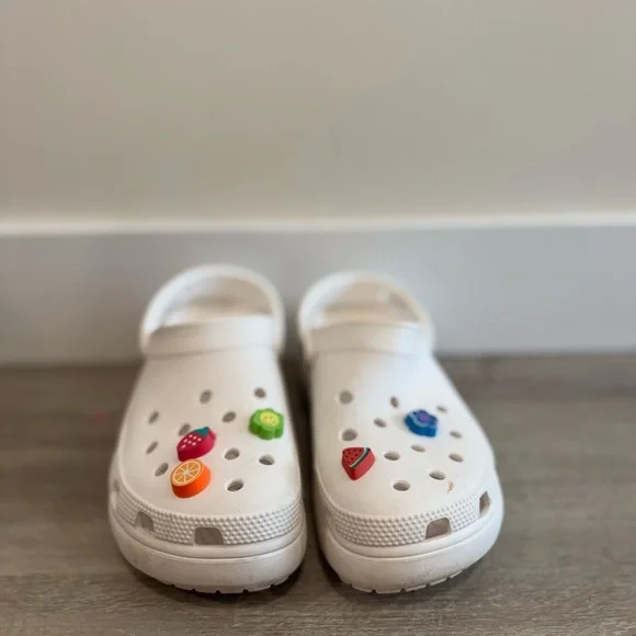 Crocs Classic Platform Clog Women’s White Size 6 - Picture 2 of 7